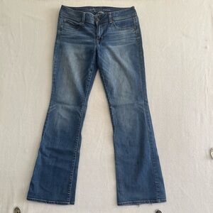 American Eagle Outfitters Blue Flare Jeans - Mid Wash